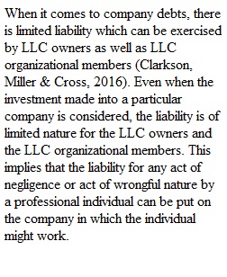 Ch 38 Limited Liabilities Companies